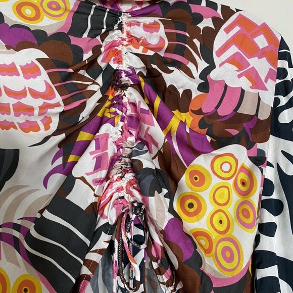 Anthropologie Let Me Be Floral Cut-Out Buttondown - Picture 7 of 8